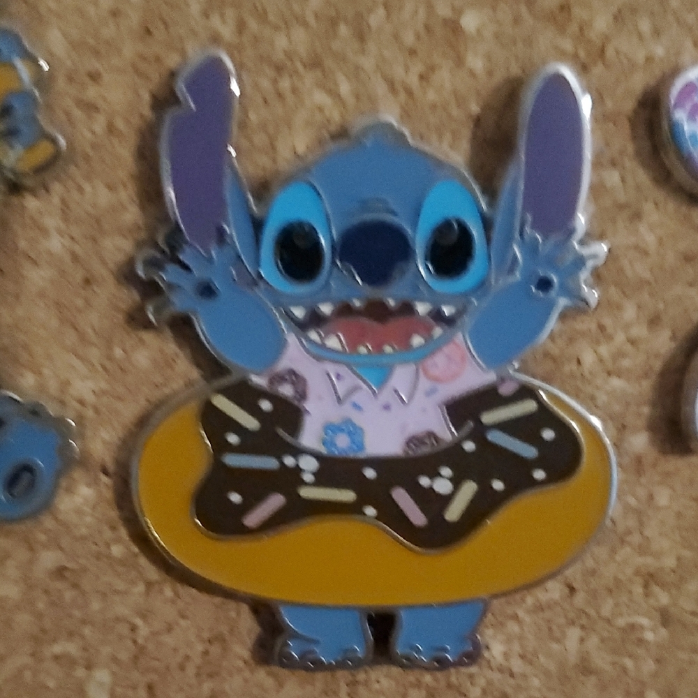 Stitch Snack Donut Mystery  Enamel Pin
